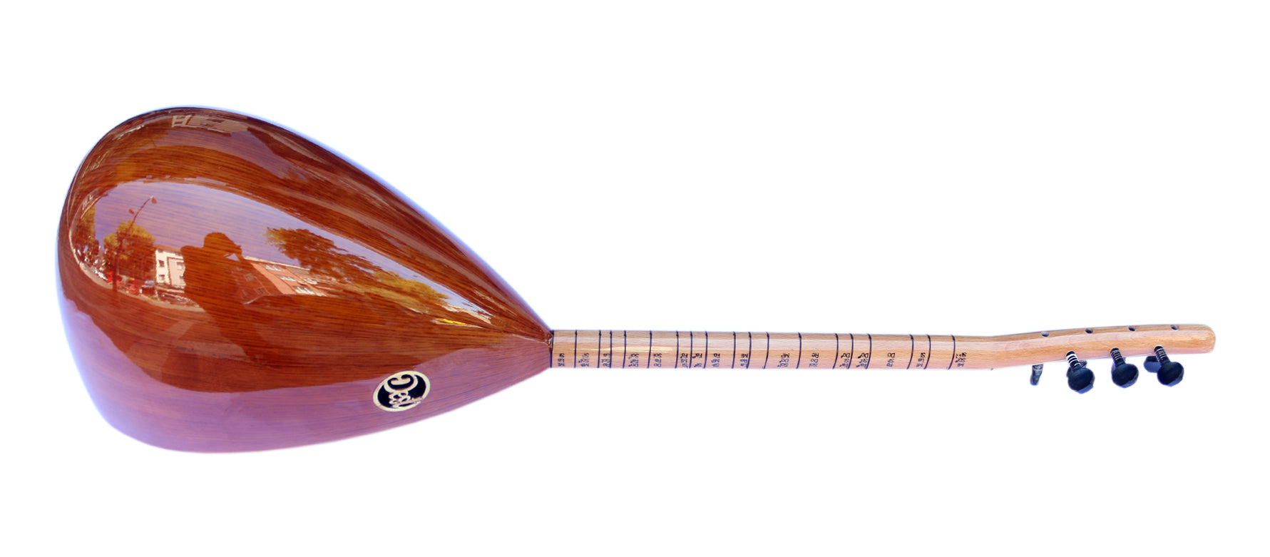 Handmade short neck baglama saz ASK-111N with notes