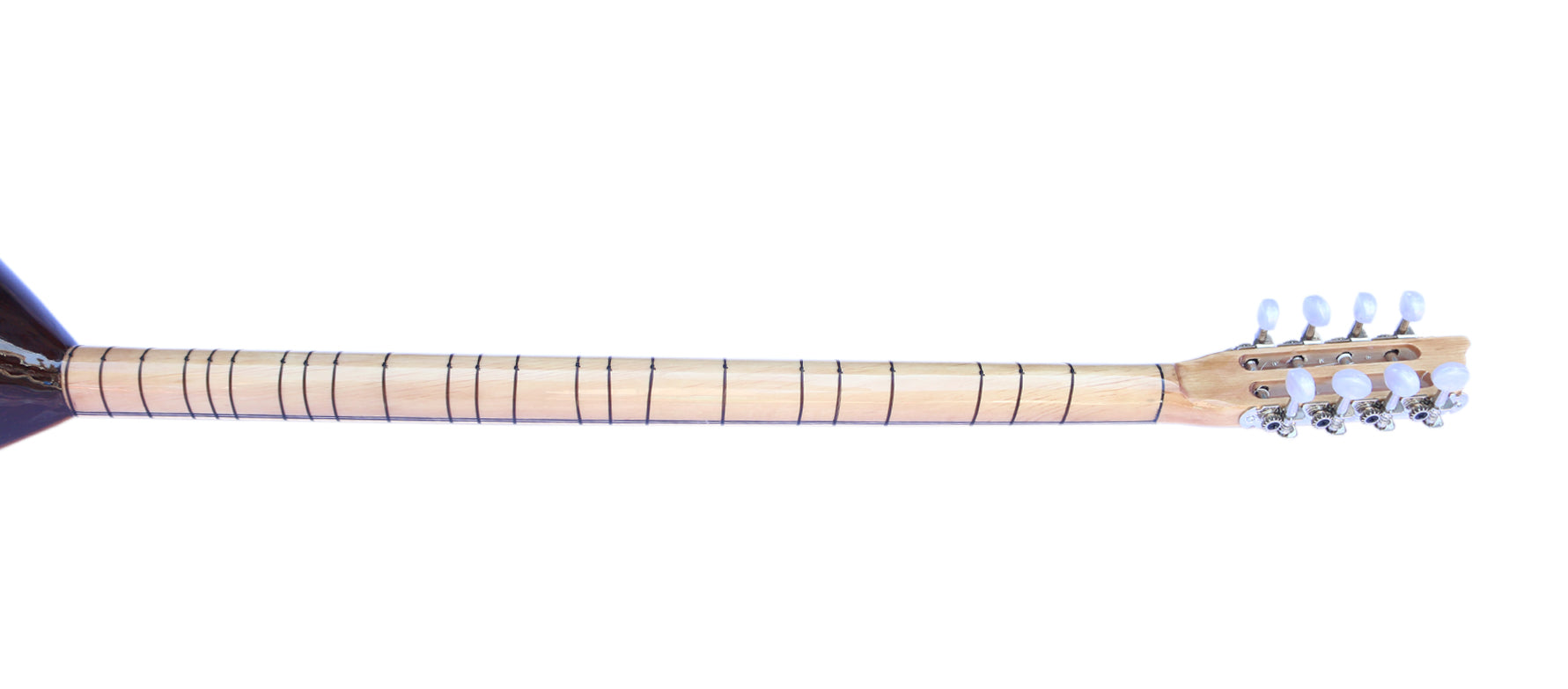 Handmade walnut long neck baglama ASL-302G