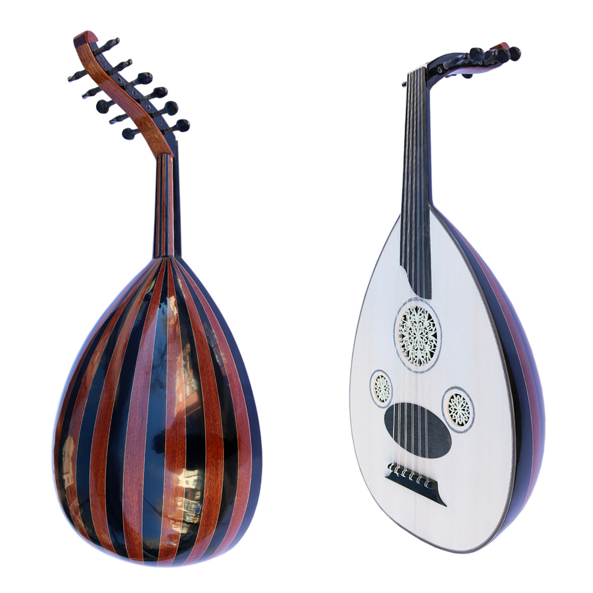Turkish quality oud AO-109 handmade with walnut bowl and spruce face by Sala