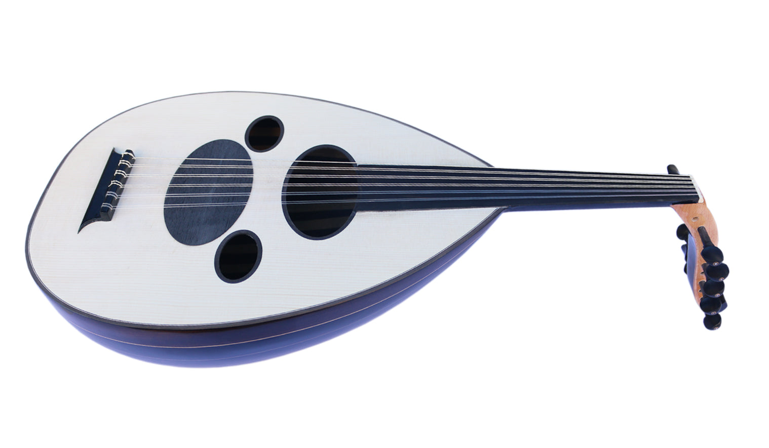Oud arabe fait main en noyer AAO-108 avec chaud son arabe authentique