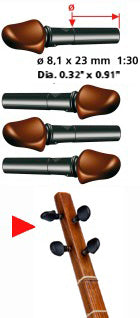 Setar peg WPS-404 by Wittner Persian lute tuning accessory